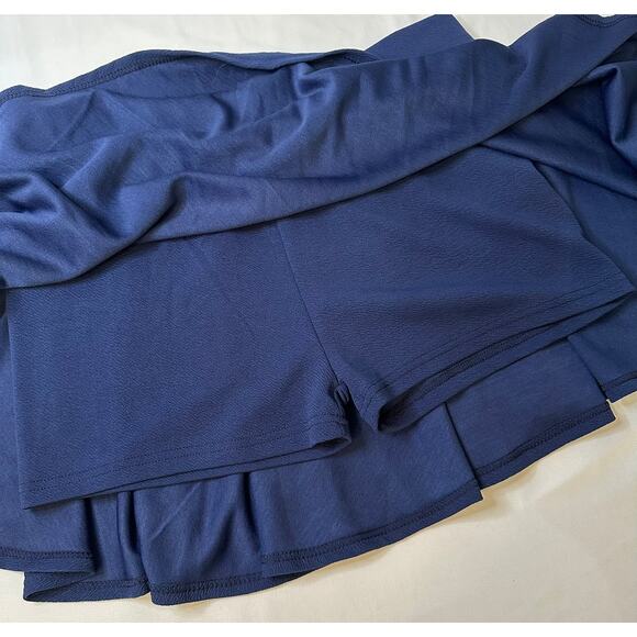 Lock‎ and Love Navy Blue Skater Tennis Pickleball Skort Mini Skort Size 3x - Picture 2 of 7